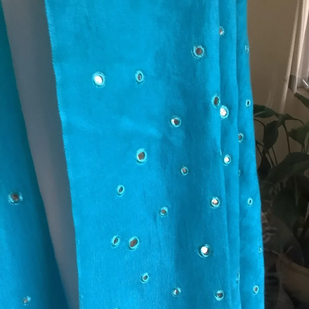 Halston Silk and Pashmina Fringed Scarf/Wrap